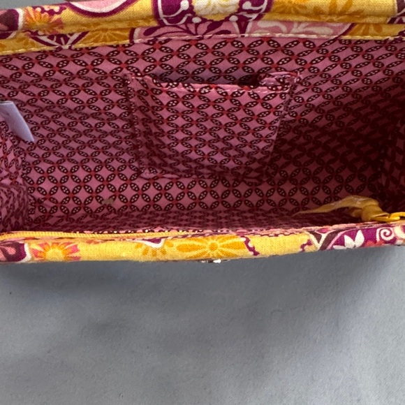 NWOT Vera Bradley Bali Woven Clutch - Brown, Pink and Yellow - Picture 3 of 5